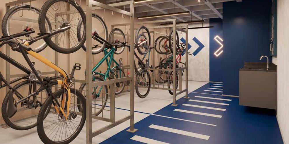 Perspectiva do bicicletário