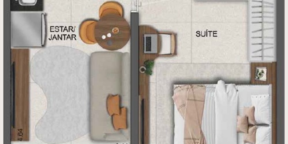 Planta 33m²
